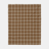 Couverture Polaire Tartan Brown (Devant)