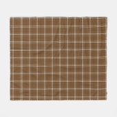 Couverture Polaire Tartan Brown (Devant (Horizontal))