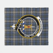 Couverture Polaire Tartan Clair Clan MacDowall (Devant (Horizontal))