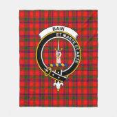 Couverture Polaire Tartan Clan Bain (Devant)