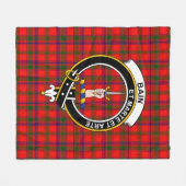 Couverture Polaire Tartan Clan Bain (Devant (Horizontal))