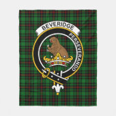 Couverture Polaire Tartan Clan Beveridge (Devant)