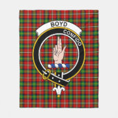 Couverture Polaire Tartan Clan Boyd (Devant)
