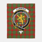 Couverture Polaire Tartan Clan Cumming (Devant)