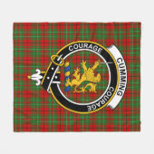 Couverture Polaire Tartan Clan Cumming (Devant (Horizontal))