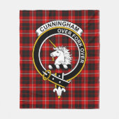 Couverture Polaire Tartan Clan Cunningham (Devant)