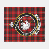 Couverture Polaire Tartan Clan Cunningham (Devant (Horizontal))