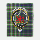 Couverture Polaire Tartan Clan Farquharson (Devant)