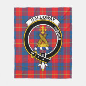Couverture Polaire Tartan Clan Galloway (Devant)
