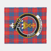 Couverture Polaire Tartan Clan Galloway (Devant (Horizontal))