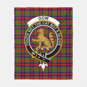 Couverture Polaire Tartan Clan Gow (Devant)