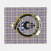 Couverture Polaire Tartan Clan Hannay (Devant (Horizontal))