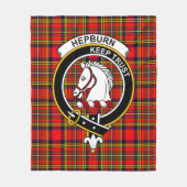 Couverture Polaire Tartan Clan Hepburn (Devant)