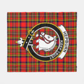 Couverture Polaire Tartan Clan Hepburn (Devant (Horizontal))