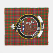 Couverture Polaire Tartan Clan Innes (Devant (Horizontal))
