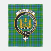 Couverture Polaire Tartan Clan Johnston (Devant)