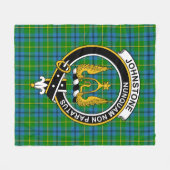 Couverture Polaire Tartan Clan Johnston (Devant (Horizontal))