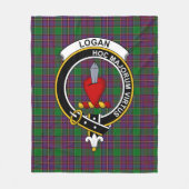 Couverture Polaire Tartan Clan Logan (Devant)