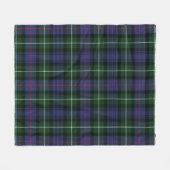 Couverture Polaire Tartan Clan MacKenzie Plaid vert pourpre (Devant (Horizontal))