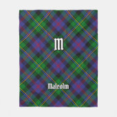 Couverture Polaire Tartan Clan Malcolm (Devant)