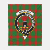 Couverture Polaire Tartan Clan Middleton (Devant)