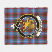 Couverture Polaire Tartan Clan Nicolson (Devant (Horizontal))