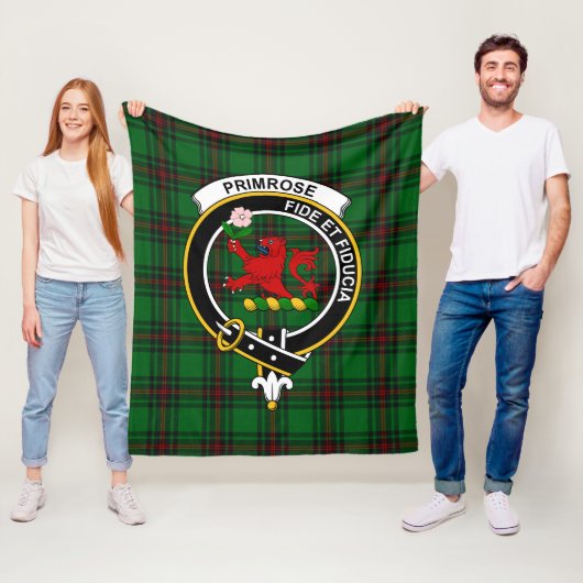 Couverture Polaire Tartan Clan Primrose (En situation)