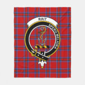 Couverture Polaire Tartan Clan Rait (Devant)