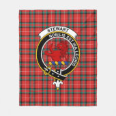 Couverture Polaire Tartan Clan Stuart de Bute (Devant)