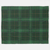 Couverture Polaire Tartan Clan Walsh Plaid Green Check Motif (Devant (Horizontal))