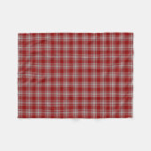 Couverture Polaire Tartan classique blanc rouge de Menzies de clan (Devant (Horizontal))