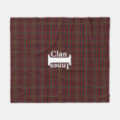 Couverture Polaire Tartan classique Clan Innes (Devant (Horizontal))