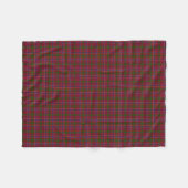 Couverture Polaire Tartan classique rouge de MacRae de clan écossais (Devant (Horizontal))