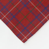 Couverture Polaire Tartan classique rouge moderne de rose écossais de (Coin)
