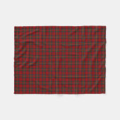 Couverture Polaire Tartan classique rouge royal de Stewart de clan (Devant (Horizontal))
