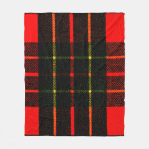 Couverture Polaire Tartan Couleur Rouge Gibney Le Musée Zazzle