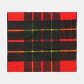 Couverture Polaire Tartan Couleur Rouge Gibney Le Musée Zazzle (Devant (Horizontal))