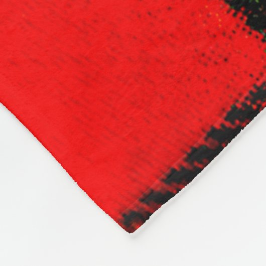 Couverture Polaire Tartan Couleur Rouge Gibney Le Musée Zazzle (Coin)