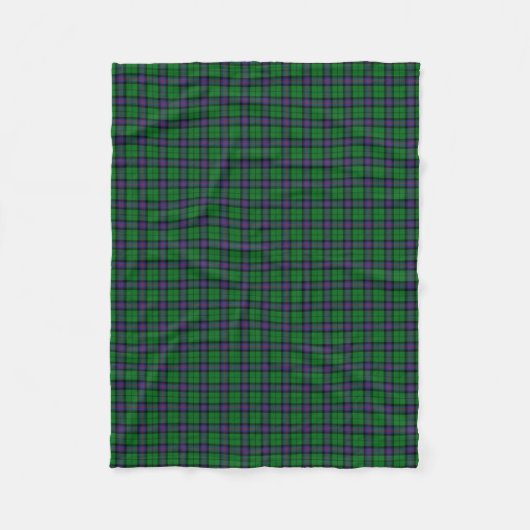 Couverture Polaire Tartan d'Armstrong de clan (Devant)