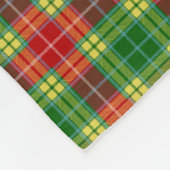 Couverture Polaire Tartan de Buchanan de monogramme (Coin)