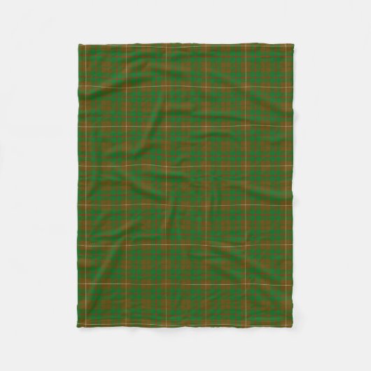 Couverture Polaire Tartan de chasse de MacKinnon de clan (Devant)