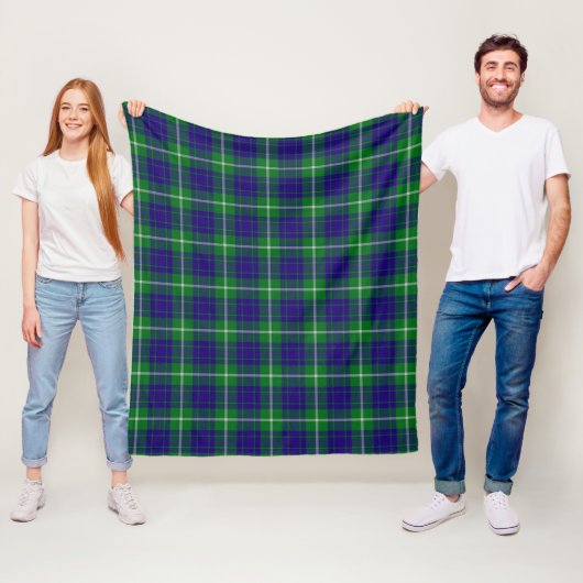 Couverture Polaire Tartan de chasse Hamilton (En situation)