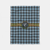 Couverture Polaire Tartan de Clark de monogramme (Devant)