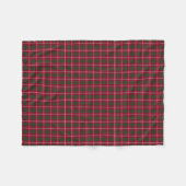 Couverture Polaire Tartan de Crawford de clan (Devant (Horizontal))