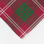 Couverture Polaire Tartan de Crawford de monogramme (Coin)