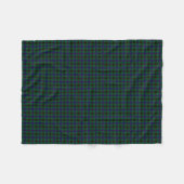 Couverture Polaire Tartan de Davidson de clan (Devant (Horizontal))