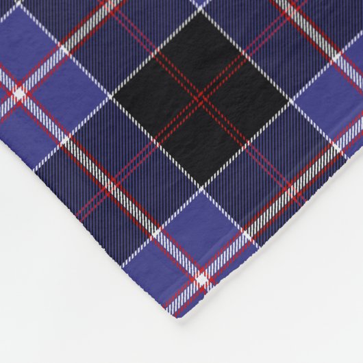 Couverture Polaire Tartan de Dunlap de monogramme (Coin)