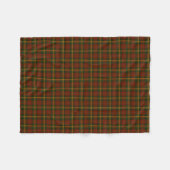 Couverture Polaire Tartan de feuille d'érable canadien (Devant (Horizontal))