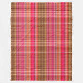 Couverture Polaire Tartan de framboise (Devant)