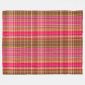 Couverture Polaire Tartan de framboise (Devant (Horizontal))